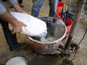 Casting Concrete Step 3.1 - Bent Concrete Side Table | CHENG Concrete Exchange