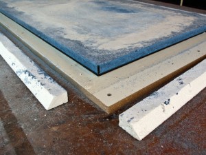 Grinding and Demolding Step 3.1 - Recycled Glass Countertops | CHENG Concrete Exchange