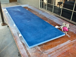 Grinding and Demolding Step 4.3 - Recycled Glass Countertops | CHENG Concrete Exchange