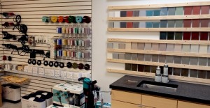 Concrete Exchange - Polishing Supplies and Tools, Mixer and Sample Color Wall | Concrete Exchange