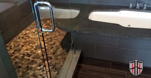 Concrete Tub Surround and Tile Wall by Franklin Fine Homes | Concrete Exchange