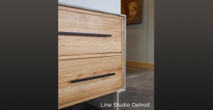 Concrete Dresser with Wood Drawers by Line Studios Detroit, MI | Concrete Exchange