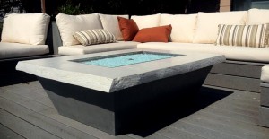 Outdoor Concrete Fire Table, Jax Design Shop, San Diego, CA | Concrete Exchange