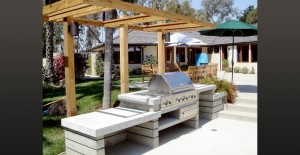 Outdoor Concrete Kitchen BBQ Surround, Jax Design Shop, San Diego, CA | Concrete Exchange