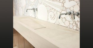 Concrete Bathroom Countertop with an Integral Sink, Jax Design Shop, San Diego, CA | Concrete Exchange