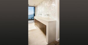 Concrete Bathroom Countertop with an Integral Sink, Jax Design Shop, San Diego, CA | Concrete Exchange